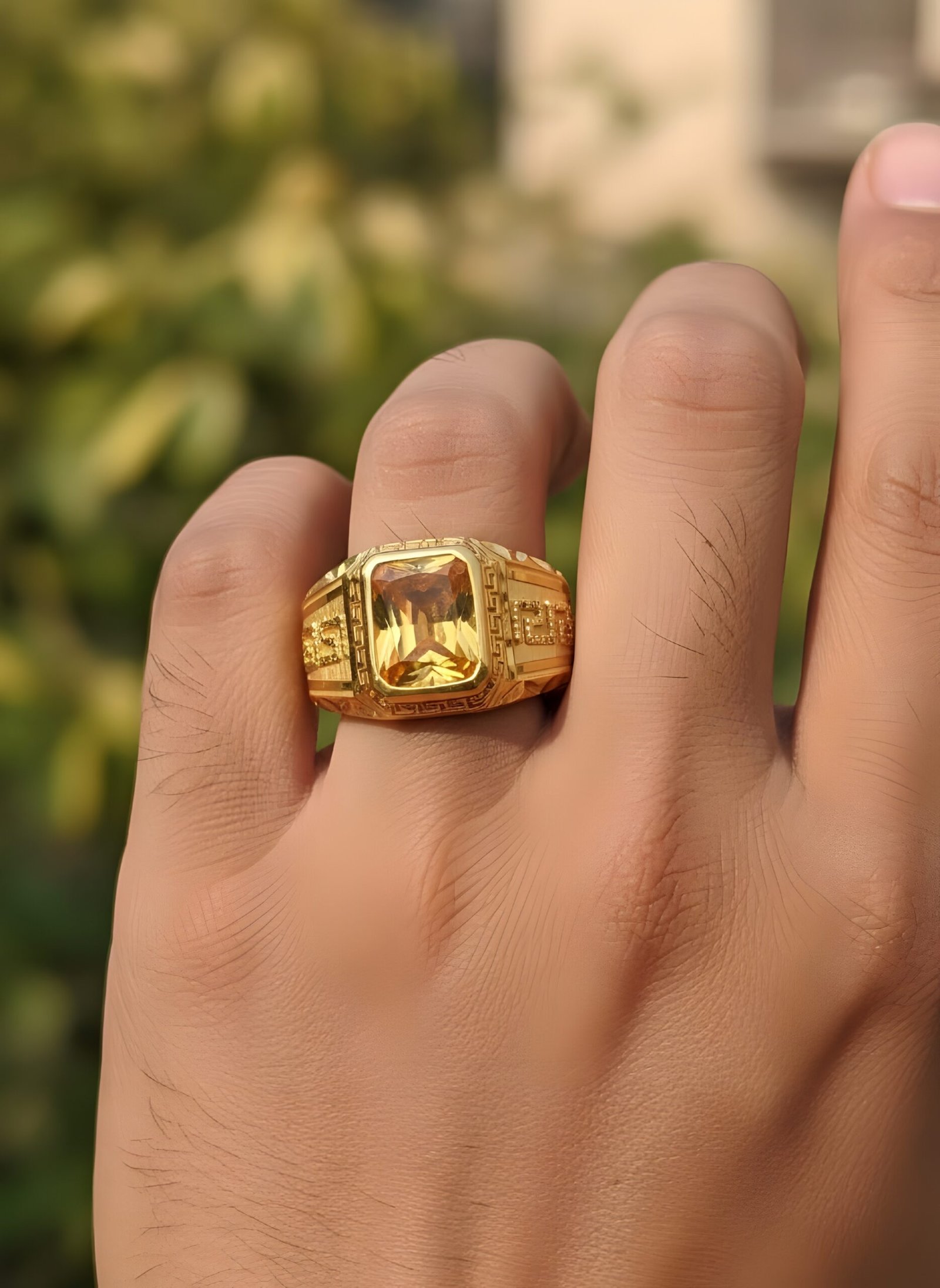 1gmgold-gnts-ring1(8000). 1GM GOLD GENTS RING - Image 1