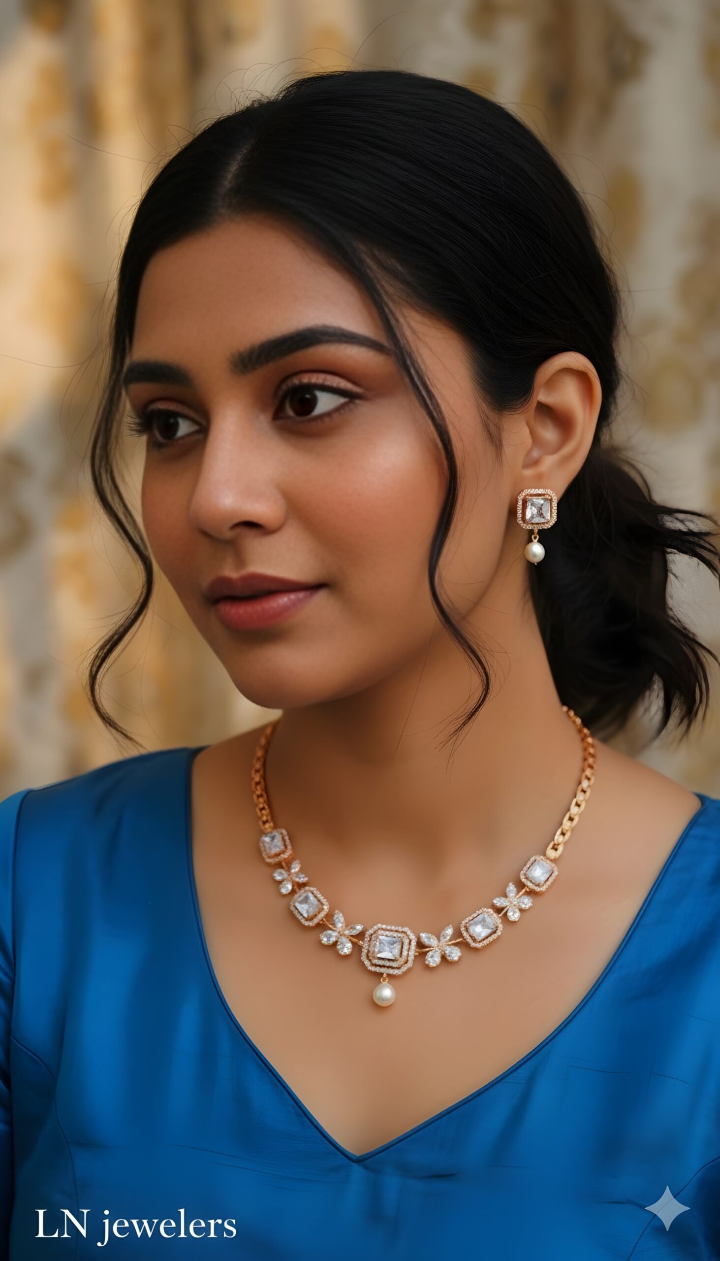 2704_1 AD Necklace (Rose Gold) - Image 1