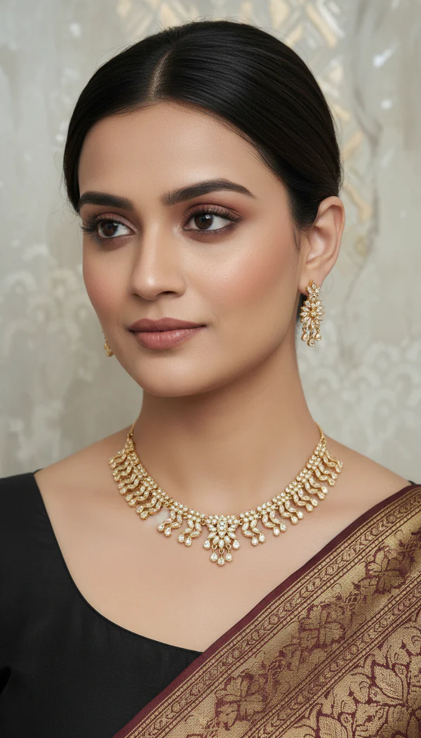 3060_1 AD Necklace (Rose Gold) - Image 1